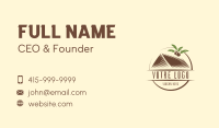 Organic Nipa Hut Roof Business Card Design