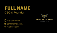 Bison Mascot Gaming Business Card Design