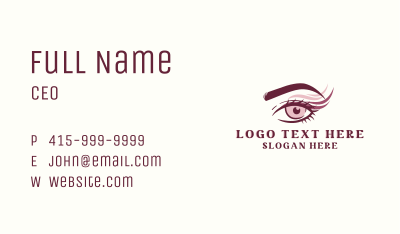 Beauty Eyelash Cosmetics Business Card Image Preview