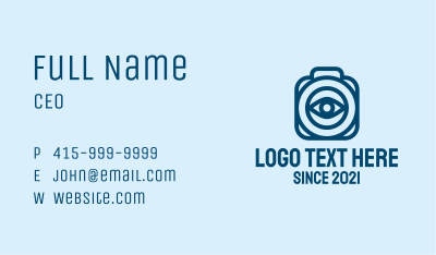 Camera Eye Photographer  Business Card Image Preview