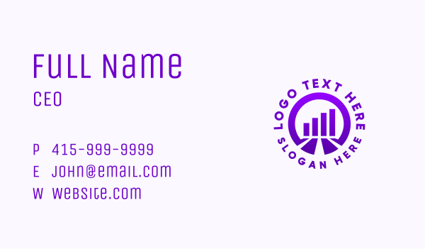 Purple Graph Realty  Business Card Design Image Preview