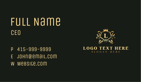 Crown Royalty Jewelry Business Card Design Image Preview