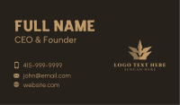 Gold Crown Accessory Business Card Design