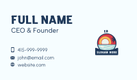 Tropical Beach Surfing Business Card Image Preview
