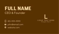 Basic Business Lettermark Business Card Design