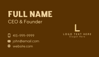 Basic Business Lettermark Business Card Image Preview