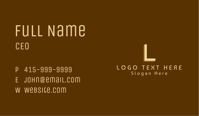 Basic Business Lettermark Business Card Image Preview
