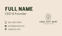 Hand Planer Star Carpentry Business Card Image Preview