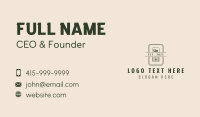 Hand Planer Star Carpentry Business Card Preview