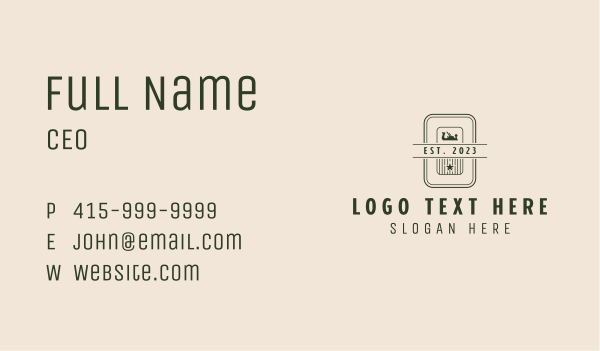 Hand Planer Star Carpentry Business Card Design Image Preview