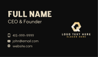 Golden Industrial Construction Business Card Image Preview