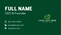 Minimalist Frog Creature Business Card Image Preview