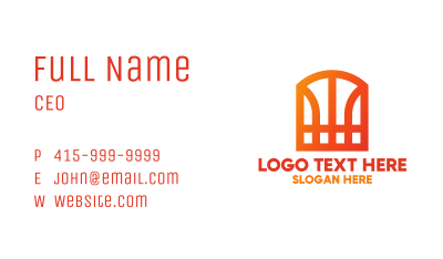 Basketball W Monogram Business Card Image Preview