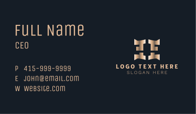 Luxury Metallic Business Business Card Image Preview