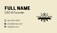 Artisan Haircut Barber Pole Business Card Design