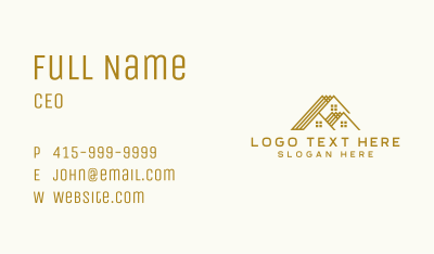 Roof Housing Builder Business Card Image Preview