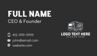 Rubbish Dump Truck Business Card Design