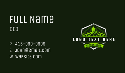 Lawn Landscaping Gardening Business Card Image Preview