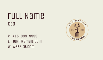 Plant Rake Garden Business Card Image Preview