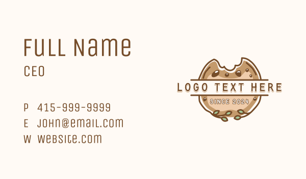 Cookie Biscuit Dessert Business Card Design Image Preview