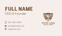 Bronze Eagle Crest Business Card Image Preview