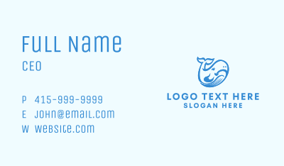 Whale Shark Animal  Business Card Image Preview