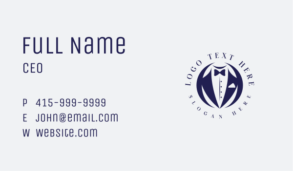 Professional Suit Tie Business Card Design Image Preview