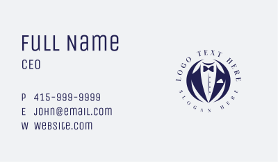 Professional Suit Tie Business Card Image Preview
