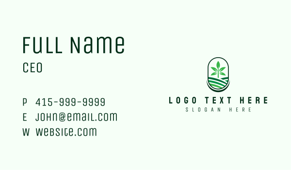 Plant Tree Farm Business Card Design Image Preview