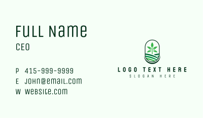 Plant Tree Farm Business Card Image Preview