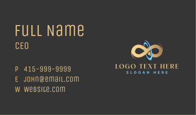 Infinite Loop Swoosh Business Card Image Preview