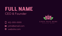 Lotus Petal Meditation Business Card Preview