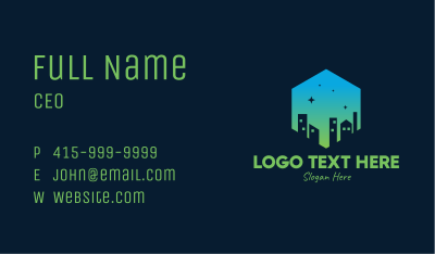 Night City Sky  Business Card Image Preview
