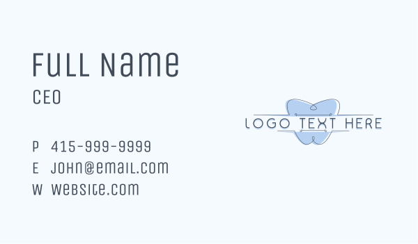 Tooth Dental Clinic Business Card Design Image Preview