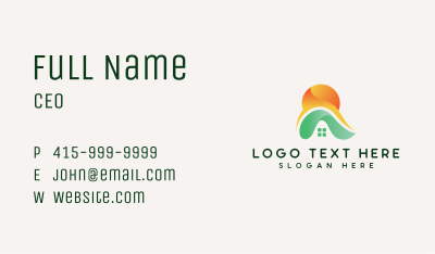 Abstract Roofing Resort Business Card Image Preview