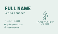 Organic Spiral Leaf Business Card Image Preview