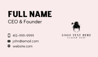 Floral Woman Hair Business Card Image Preview