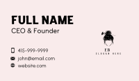Floral Woman Hair Business Card Image Preview