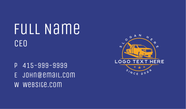 Dispatch Tow Truck Business Card Design Image Preview