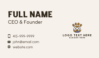 Veterinary Dog Paw Business Card Preview