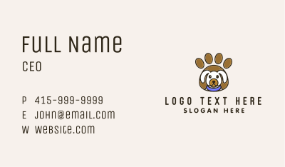 Veterinary Dog Paw Business Card Image Preview