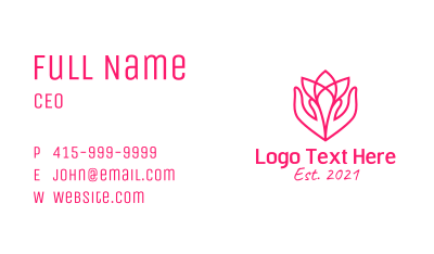 Pink Lotus Corporation Business Card