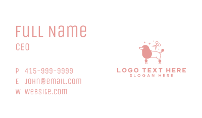 Scissors Pet Grooming  Business Card Image Preview