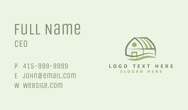 Green House Realty Business Card Design Image Preview