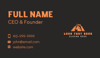 Mining Quarry Excavation  Business Card Image Preview