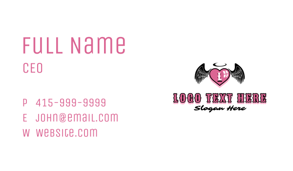 Tattoo Heart Studio Business Card Design Image Preview