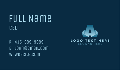 Generic Professional Letter A Business Card Image Preview