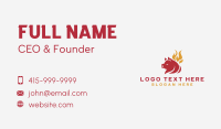Pork BBQ Flame Grill  Business Card Image Preview