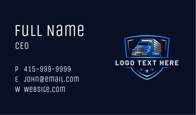 Logistics Trucking Automotive Business Card Image Preview
