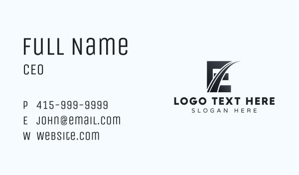 Express Forwarding Letter E Business Card Design Image Preview